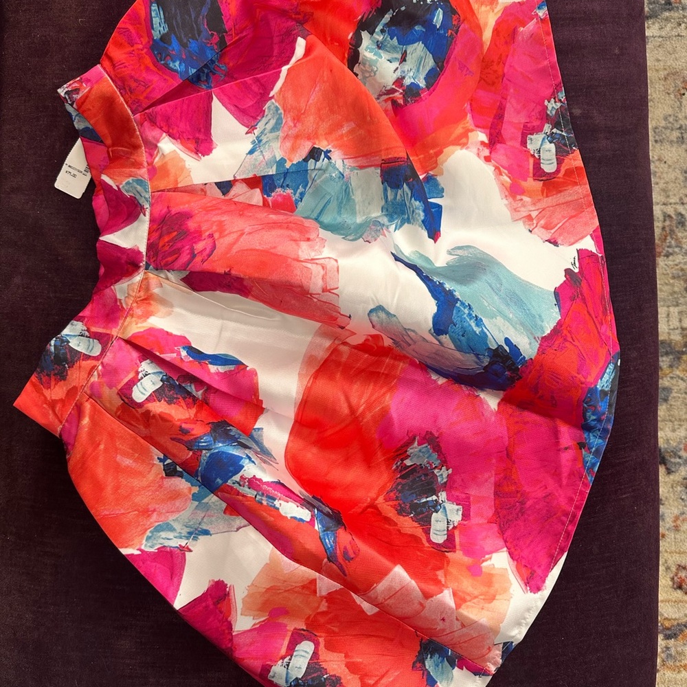 Vibrant Abstract Print Skirt